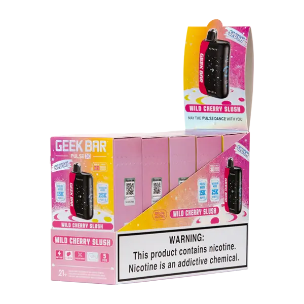 BUY 1 GET 1 FREE Wild Cherry Slush Geek Bar X 25K Slush Edition | Vape Amazon India Geek Vape