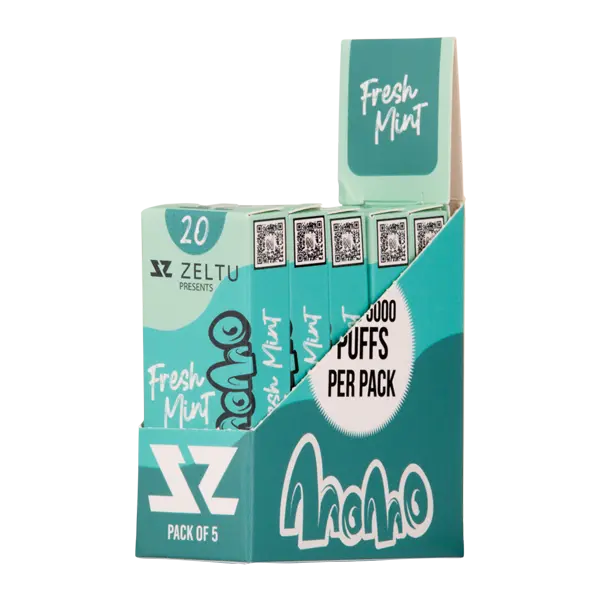 BUY 1 GET 1 FREE Fresh Mint Momo Zeltu X3 Pods | Vape Amazon India Zeltu