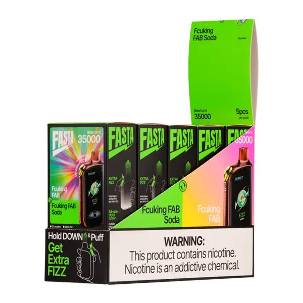 BUY 1 GET 1 FREE Fcuking FAB / Fcuking FAB Soda FASTA Burrst 35000 | Vape Amazon India FASTA