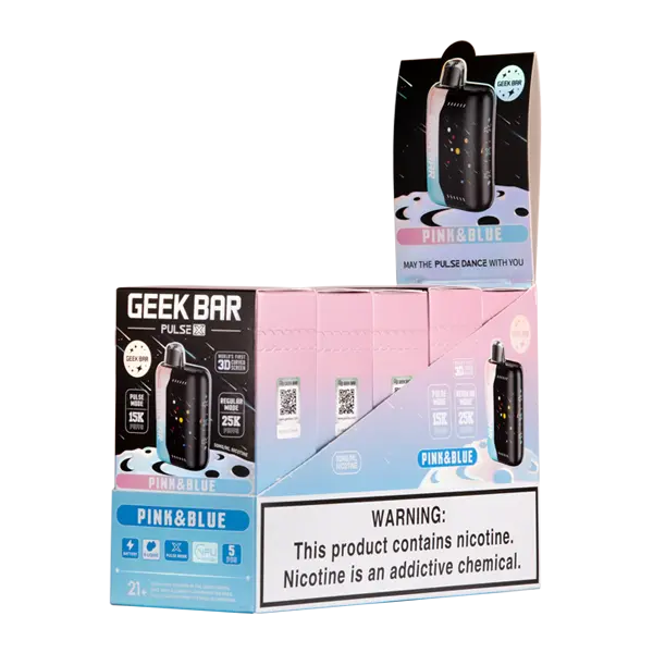 BUY 1 GET 1 FREE Pink & Blue Geek Bar Pulse X 25K | Vape Amazon India Geek Vape