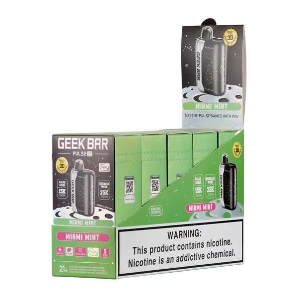 BUY 1 GET 1 FREE Miami Mint Geek Bar Pulse X 25k | Vape Amazon India Geek Vape