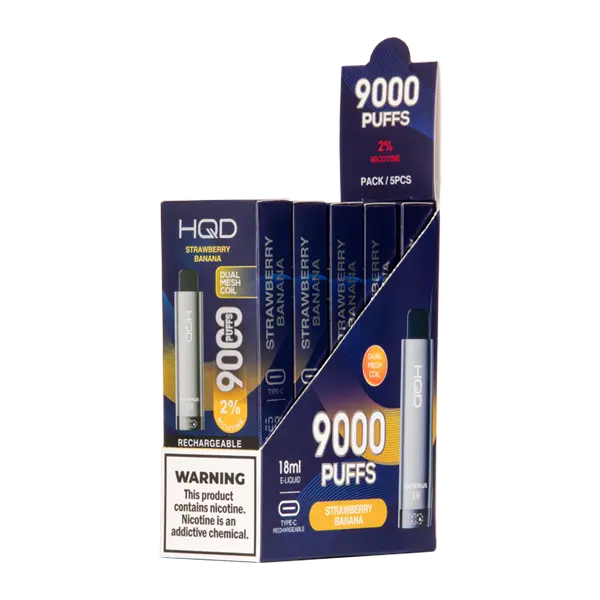 BUY 1 GET 1 FREE Strawberry Banana HQD Cuvie Plus 2.0 | Vape Amazon India HQD