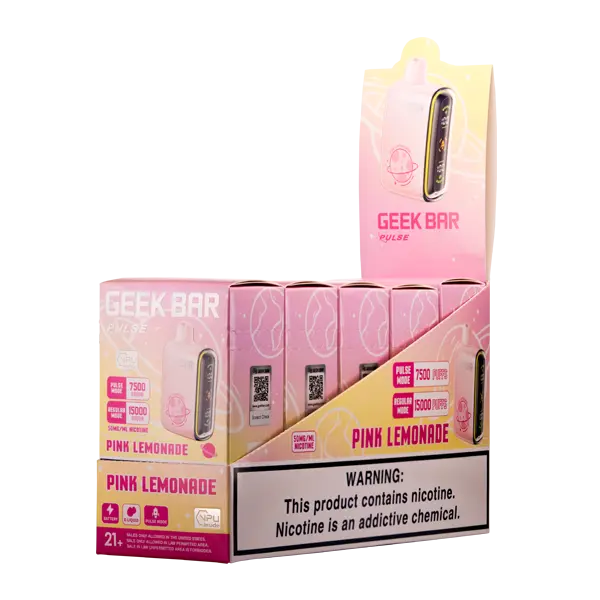 BUY 1 GET 1 FREE Pink Lemonade Geek Bar Pulse | Vape Amazon India Geek Vape
