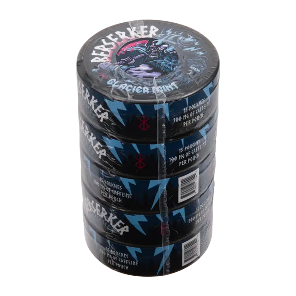 BUY 1 GET 1 FREE Glacier Mint BERSERKER Caffeine Pouch | Vape Amazon India Berserker