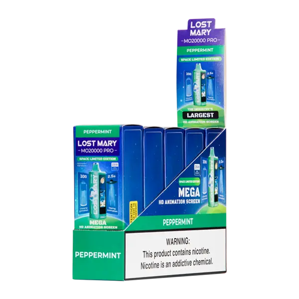 BUY 1 GET 1 FREE Peppermint Lost Mary MO20000 PRO | Vape Amazon India Lost Mary