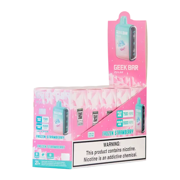 BUY 1 GET 1 FREE Frozen Strawberry Geek Bar Pulse (Frozen Edition) | Vape Amazon India Geek Vape