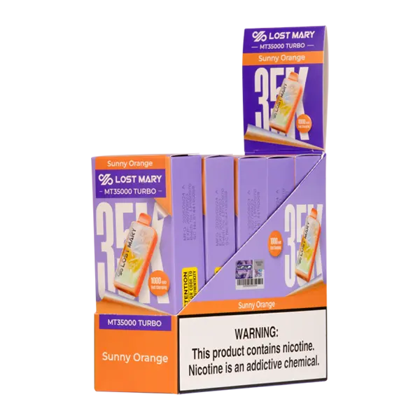 BUY 1 GET 1 FREE Sunny Orange Lost Mary MT35K Turbo | Vape Amazon India Lost Mary