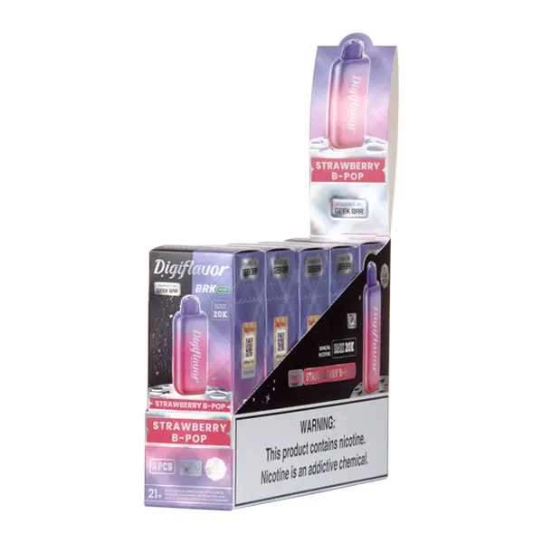 BUY 1 GET 1 FREE Strawberry B-Pop Digiflavor BRK Disposable | Vape Amazon India Digiflavor