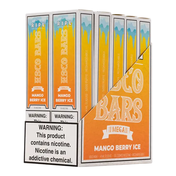BUY 1 GET 1 FREE Mango Berry Ice Esco Bar MEGA | Vape Amazon India Esco Bar