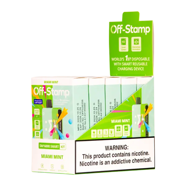BUY 1 GET 1 FREE Miami Mint Off Stamp SW16000 Kit | Vape Amazon India Off Stamp
