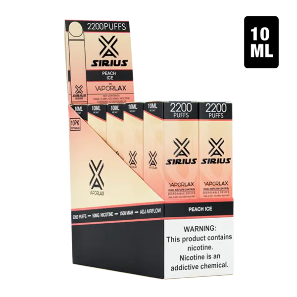 BUY 1 GET 1 FREE Peach Ice by Sirius | Vape Amazon India VaporLax