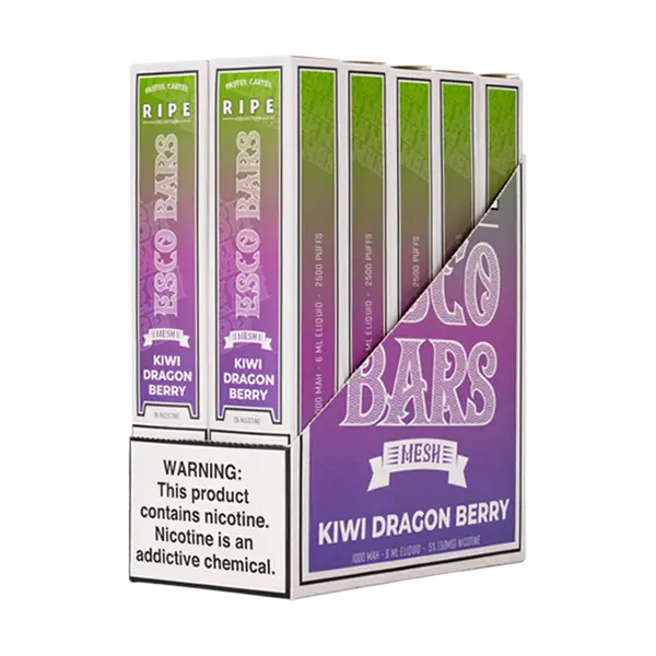 BUY 1 GET 1 FREE Kiwi Dragon Berry Esco Bar | Vape Amazon India Esco Bar