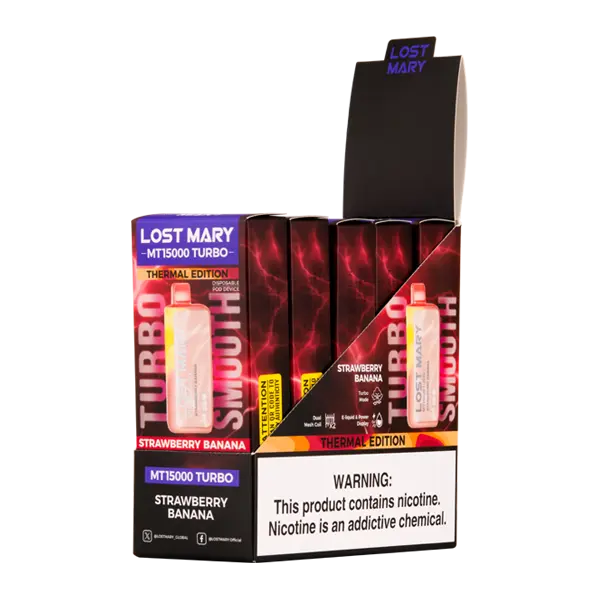 BUY 1 GET 1 FREE Strawberry Banana Lost Mary MT15000 Turbo | Vape Amazon India Lost Mary
