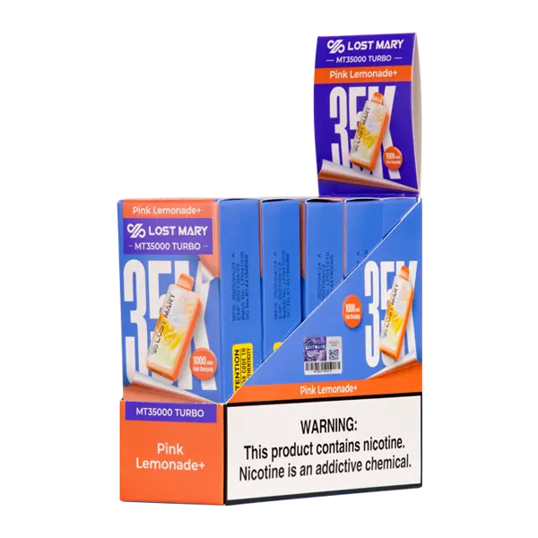 BUY 1 GET 1 FREE Pink Lemonade Lost Mary MT35K Turbo | Vape Amazon India Lost Mary
