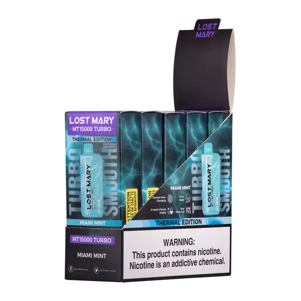 BUY 1 GET 1 FREE Miami Mint Lost Mary MT15000 Turbo | Vape Amazon India Lost Mary