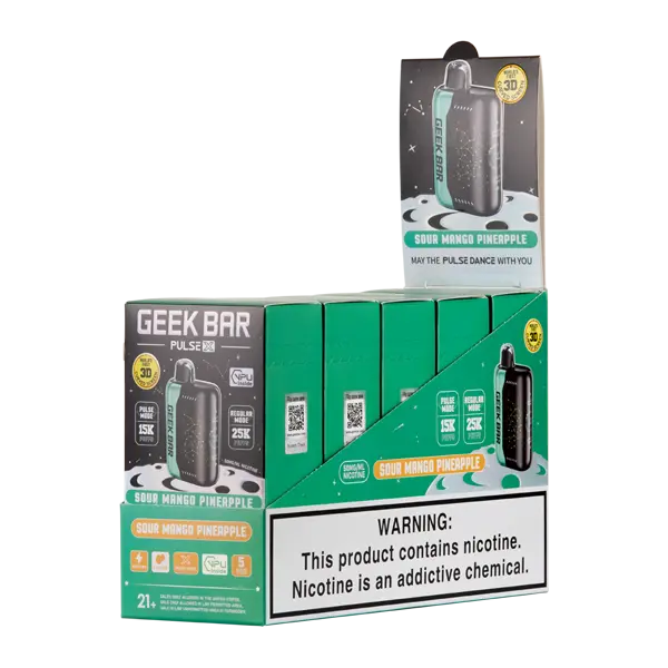 BUY 1 GET 1 FREE Sour Mango Pineapple Geek Bar Pulse X 25k | Vape Amazon India Geek Vape