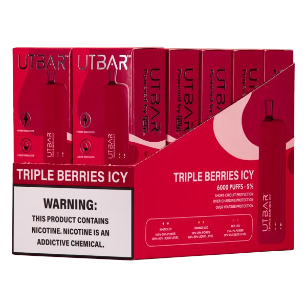 BUY 1 GET 1 FREE Triple Berries Ice UT Bar | Vape Amazon India Flum