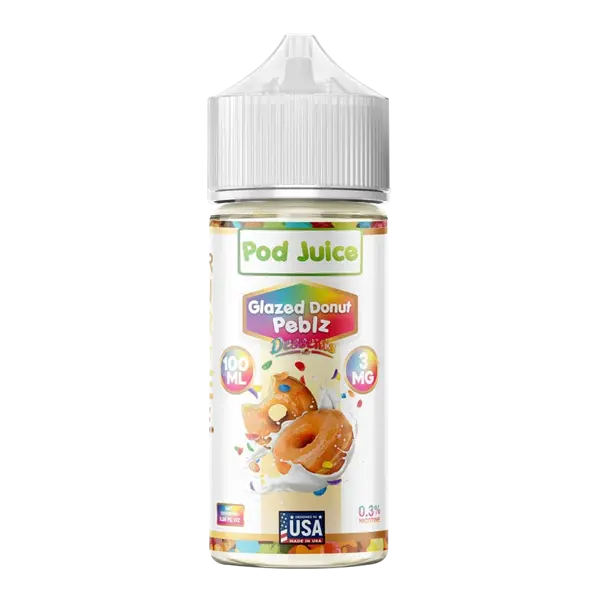 BUY 1 GET 1 FREE Glazed Donut Pebz Pod Juice 100ml | Vape Amazon India