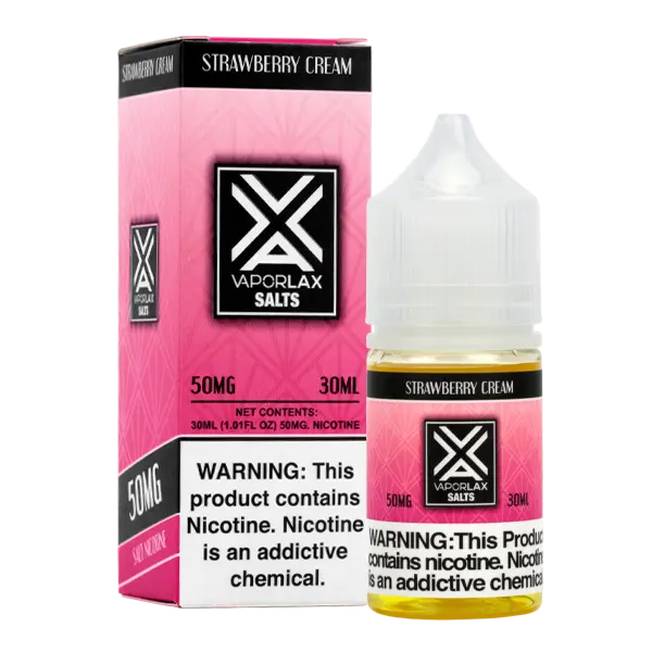 BUY 1 GET 1 FREE Strawberry Cream VaporLax Salt | Vape Amazon India