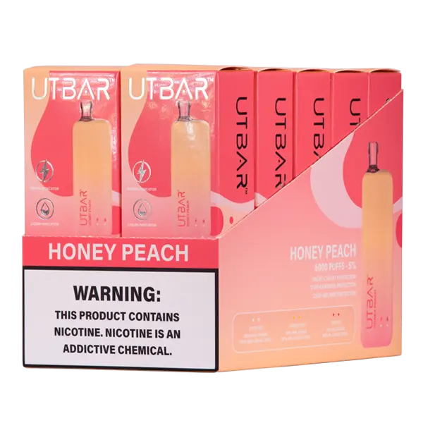 BUY 1 GET 1 FREE Honey Peach UT Bar | Vape Amazon India Flum