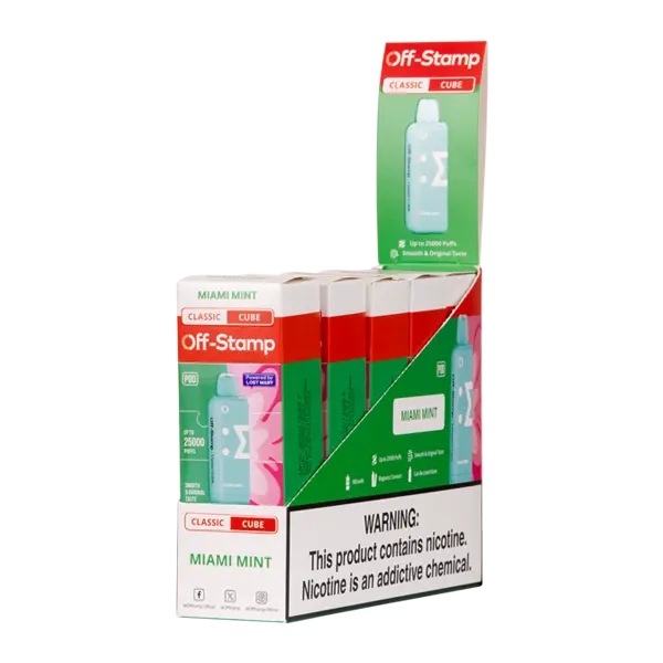 BUY 1 GET 1 FREE Miami Mint Off Stamp Classic Cube Pod | Vape Amazon India Off Stamp