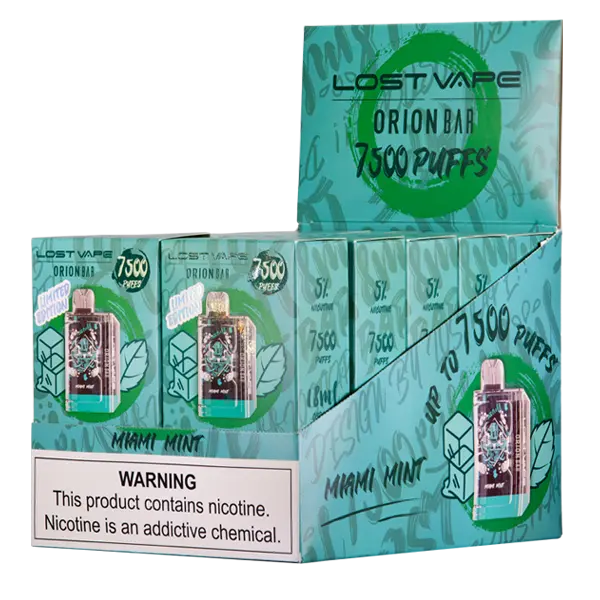 BUY 1 GET 1 FREE Miami Mint Orion Bar 7500 | Vape Amazon India Lost Vape