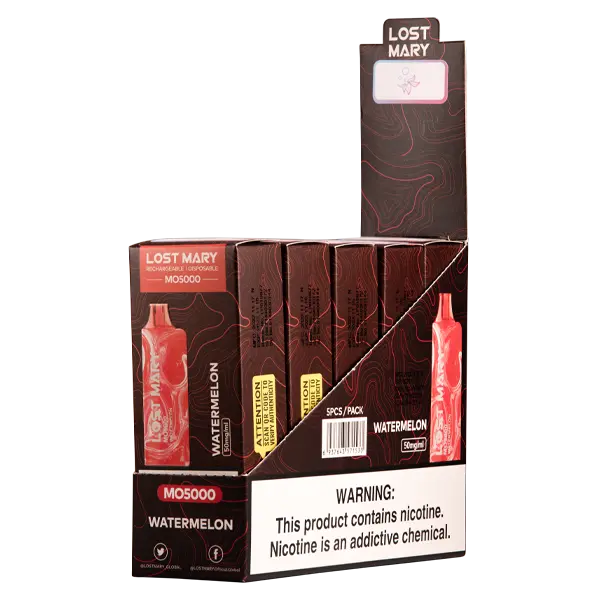 BUY 1 GET 1 FREE Watermelon Ice Lost Mary MO5000 | Vape Amazon India Lost Mary