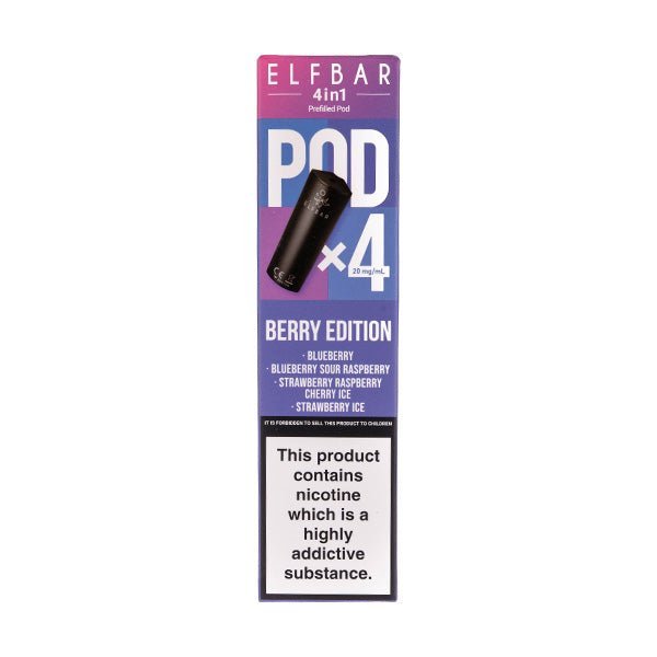 BUY 1 GET 1 FREE | Berry Edition 4 in 1 Prefilled Pods by Elf Bar - 4 PodsVAPE INDIA - Vape India